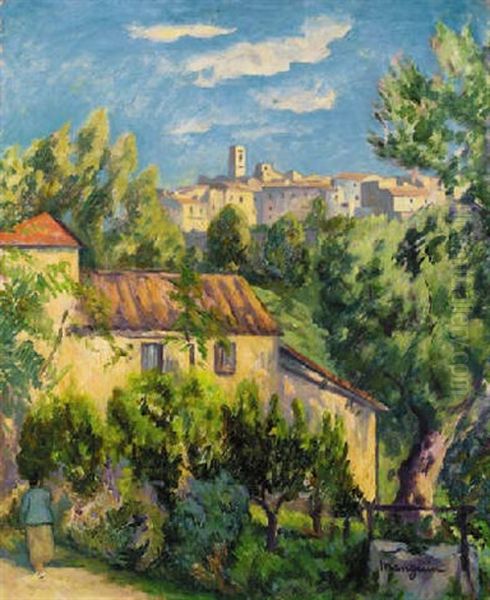 Le Ferme, Saint-paul-de-vence Oil Painting by Henri Charles Manguin