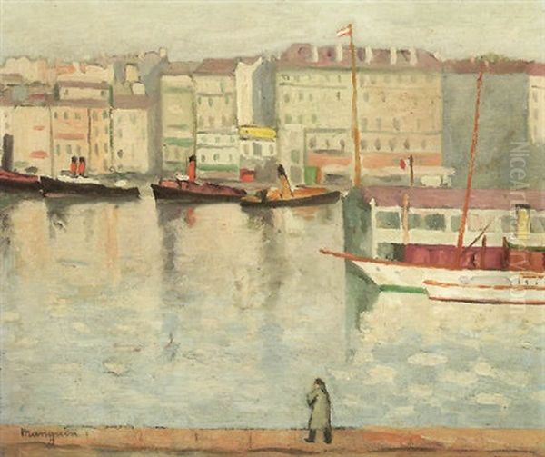 Marseille, Le Quai Des Belges Oil Painting by Henri Charles Manguin