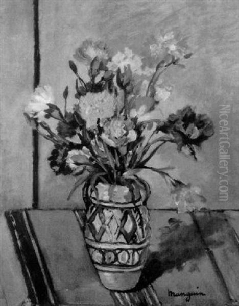 Floral Still Life Oil Painting by Henri Charles Manguin