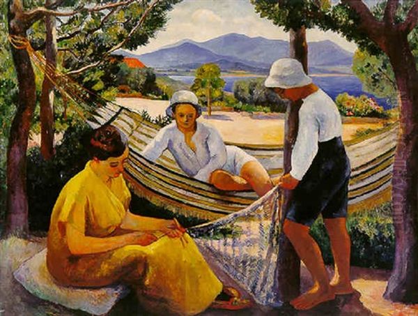 Le Filet Oil Painting by Henri Charles Manguin