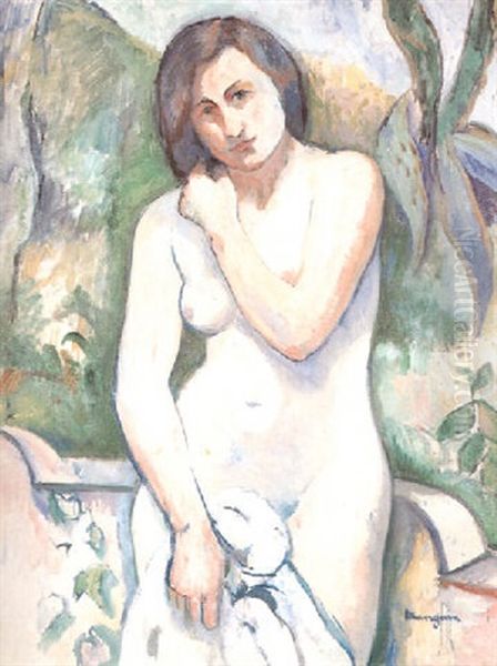 Nu A L'aloes, Jeanne Oil Painting by Henri Charles Manguin