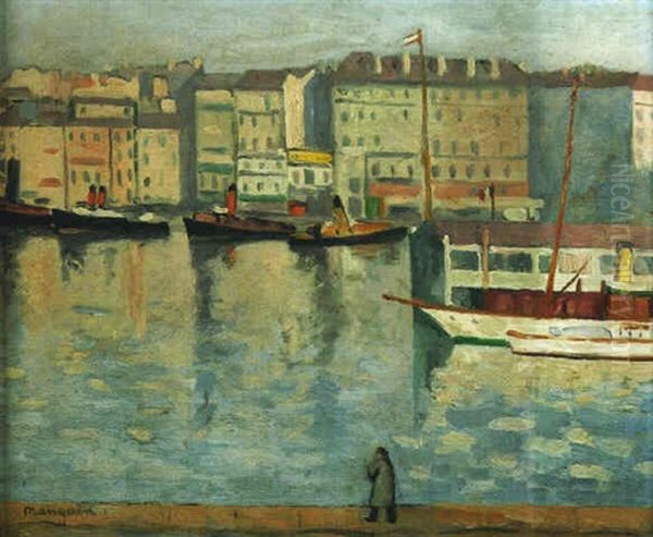 Marseille, Le Quai Des Belges Oil Painting by Henri Charles Manguin