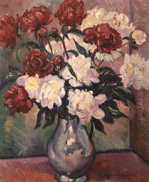 Fleurs Dans Un Vase Oil Painting by Henri Charles Manguin