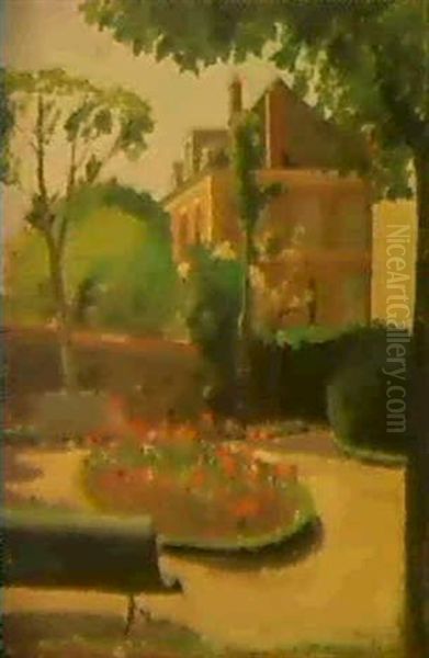 Paysage, Le Jardin A Raincy, Ete Oil Painting by Henri Charles Manguin