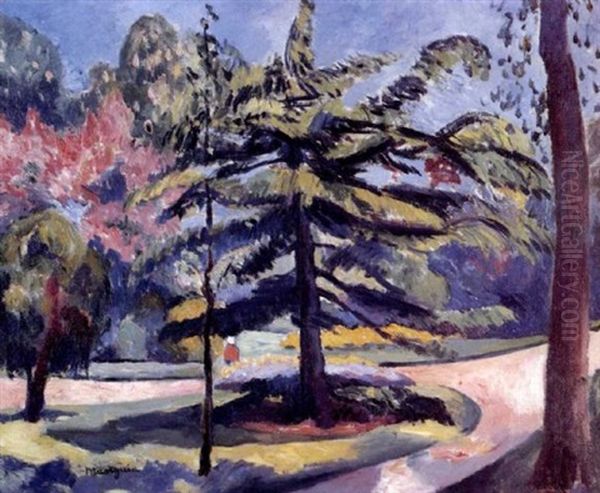 Un Sapin Au Bois De Boulogne, 1909 Oil Painting by Henri Charles Manguin