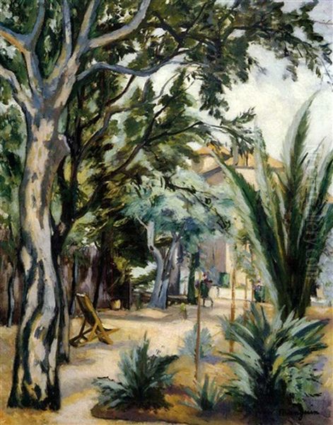 Le Jardin De L'oustalt Oil Painting by Henri Charles Manguin