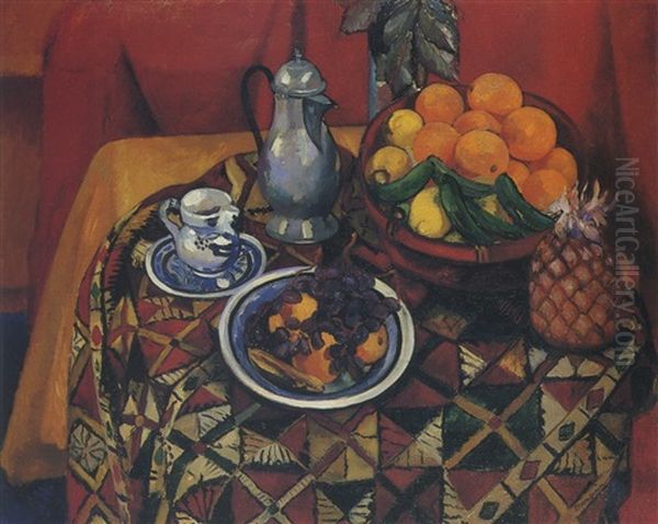 Nature Morte Au Tapis Oriental Oil Painting by Henri Charles Manguin