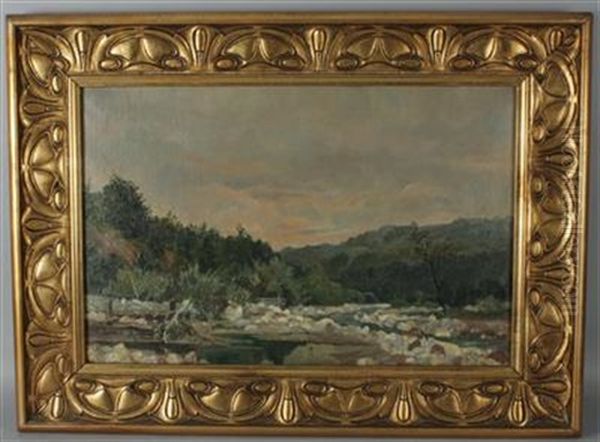 Landschaft Oil Painting by Eduard Manhart