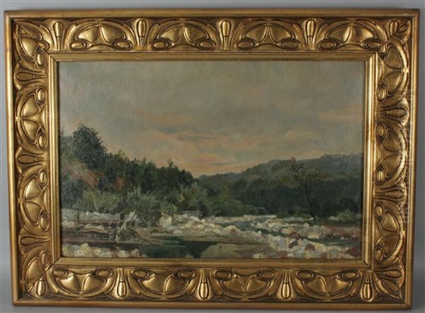 Landschaft Oil Painting by Eduard Manhart