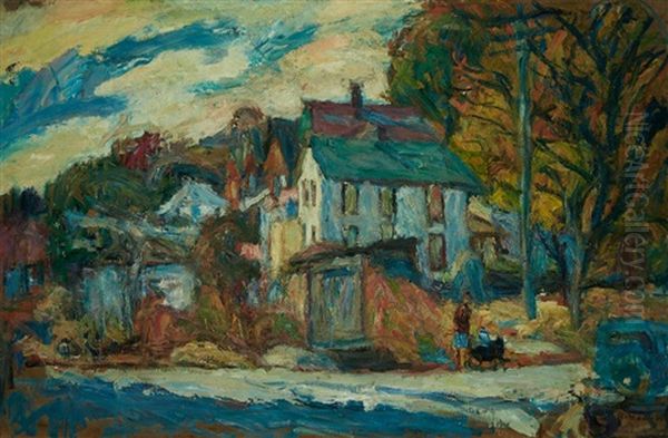 Autumn. White Plains' Oil Painting by Abraham Manievich