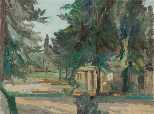 House In The Trees Oil Painting by Abraham Manievich