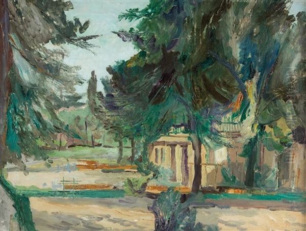 House In The Forest Oil Painting by Abraham Manievich