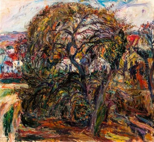 Autumn Landscape, 1937 Oil Painting by Abraham Manievich