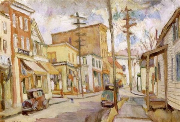 Peekskill, New York Oil Painting by Abraham Manievich