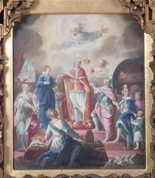 Coronation Of George Iii Oil Painting by Gaetano Manini