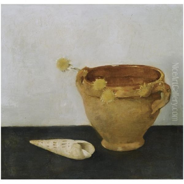 Stilleven Met Keulse Pot Oil Painting by Jan Mankes