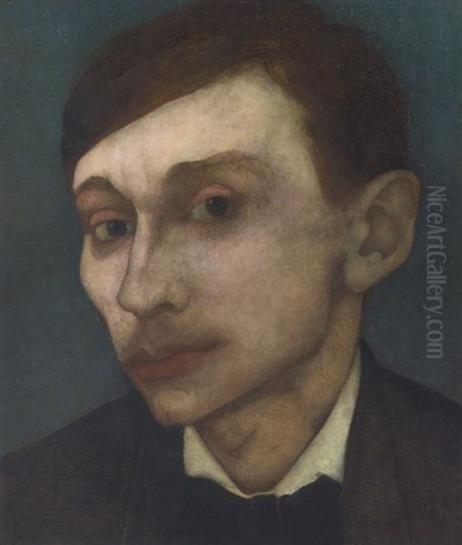 Self-portrait Oil Painting by Jan Mankes