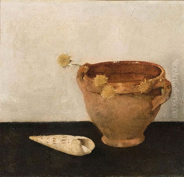 Stilleven Met Keulse Pot Oil Painting by Jan Mankes