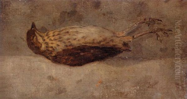 Dood Vogeltje Oil Painting by Jan Mankes