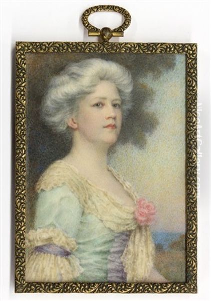 Mrs. William P. Eno Oil Painting by Thomas R. Manley