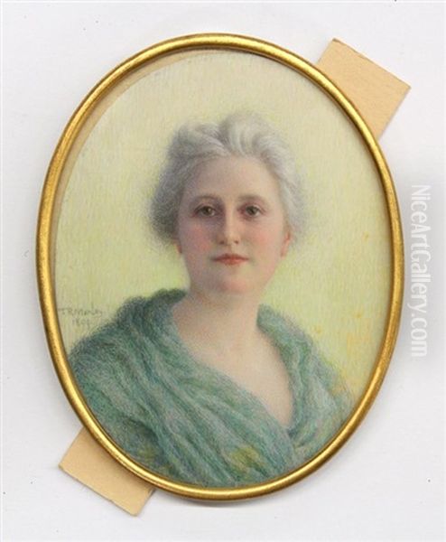 Mrs. Openheim Oil Painting by Thomas R. Manley