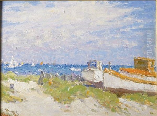 South Beach, Nantucket Oil Painting by Thomas R. Manley