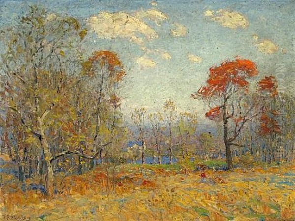 Autumn View Oil Painting by Thomas R. Manley