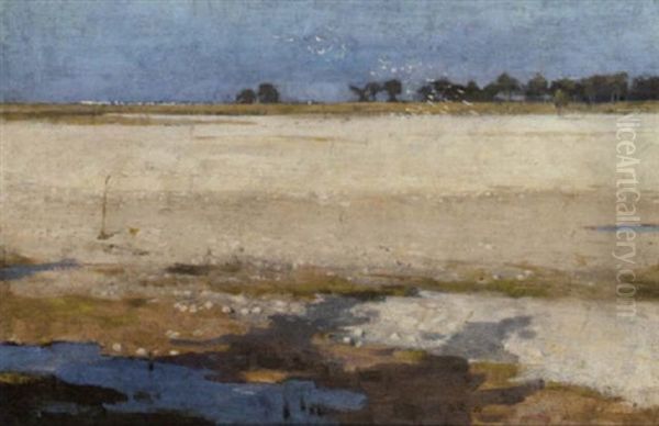 Tangiers Over The Marshes Oil Painting by Alexander Mann