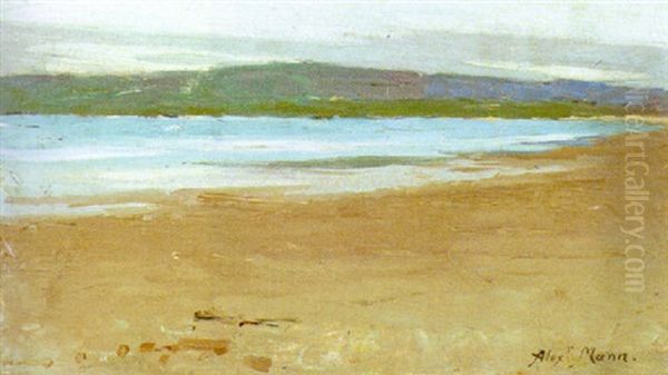 On The Shore, Tangier Oil Painting by Alexander Mann