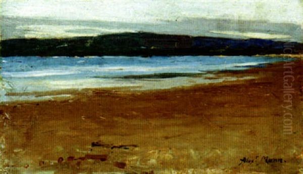 Beach Scene, Tangier Oil Painting by Alexander Mann