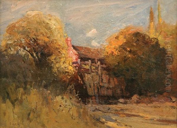 Autumn Scene In Tasmania Oil Painting by Gother Victor Fryers Mann