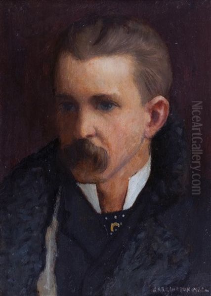 Self Portrait Oil Painting by Harrington Mann