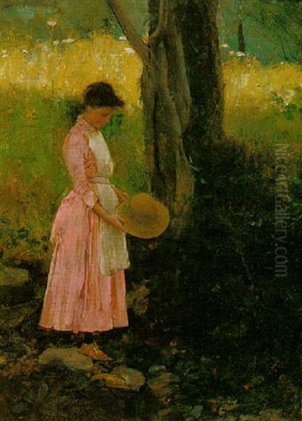 In The Shade Of The Tree Oil Painting by Harrington Mann