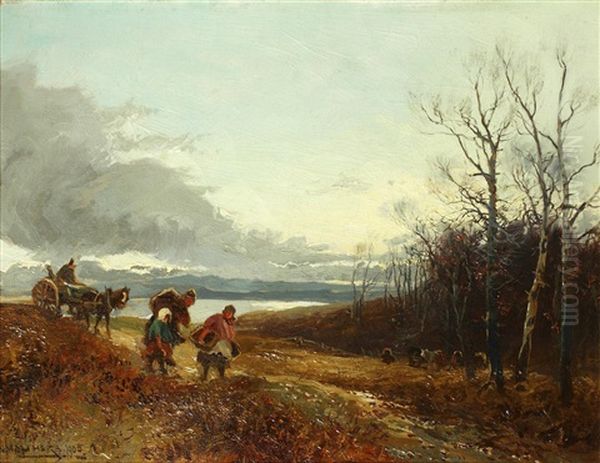 Travellers On A Path by William Manners