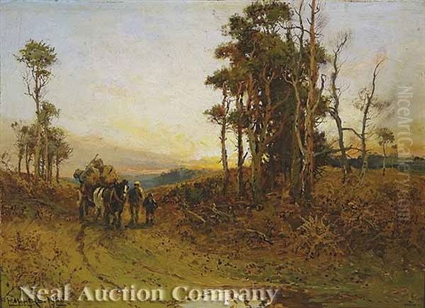 Homewards Oil Painting by William Manners