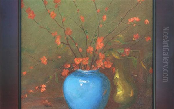 Still Life (flowers In Vase) Oil Painting by Jean Mannheim