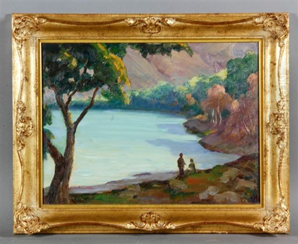 Devil's Gate Dam Oil Painting by Jean Mannheim