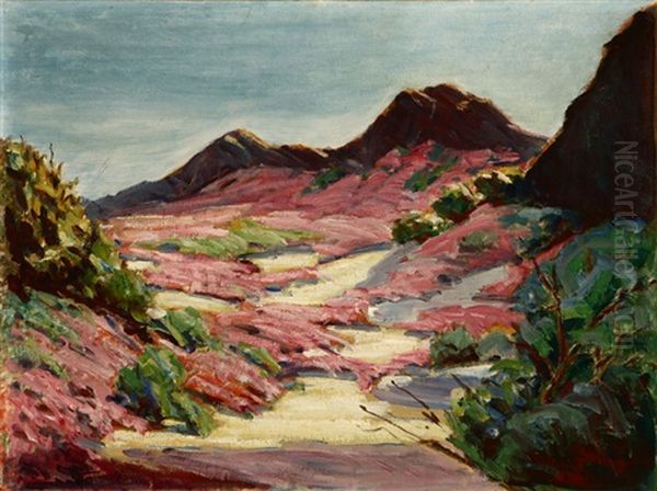 Blooming Desert Oil Painting by Jean Mannheim