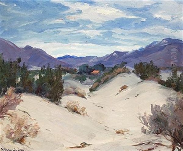 Palm Springs Station Oil Painting by Jean Mannheim