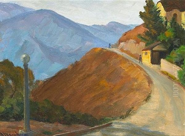 Winding Road Oil Painting by Jean Mannheim