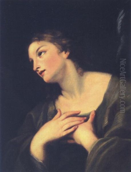 Maria Verkundigung Oil Painting by Giovanni Mannozzi