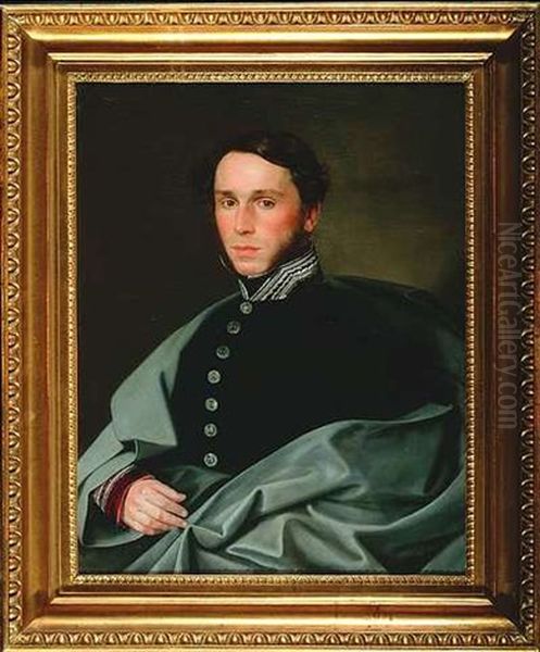 Portrait Des Freihern Von Handel Oil Painting by Johann Manschgo