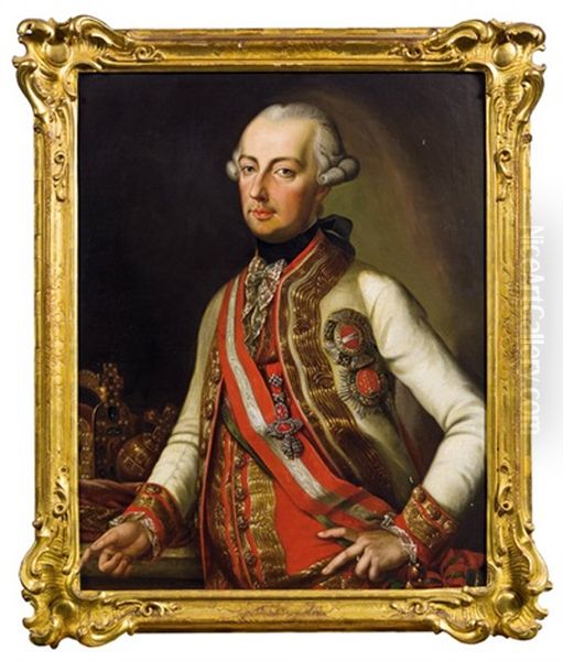 Kaiser Josef Ii. Oil Painting by Gottfried Valentin Mansinger