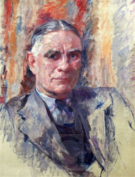 Portrait Of Dr Gunson Oil Painting by James Bolivar Manson