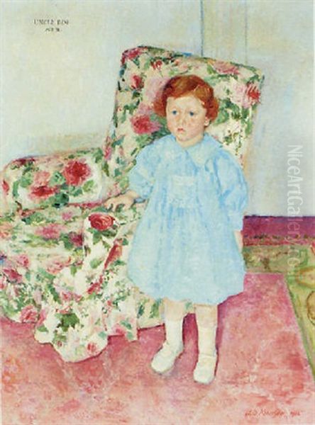 Portrait Of Mr. Bravington Aged Two Oil Painting by James Bolivar Manson