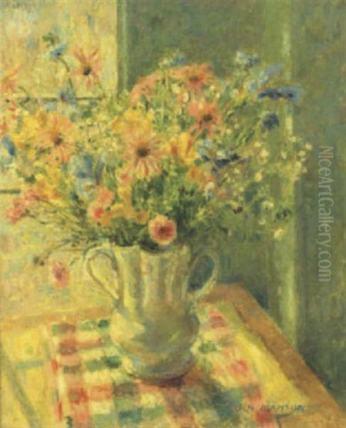 Still Life With Summer Flowers by James Bolivar Manson