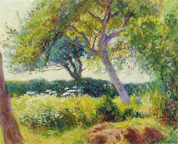 The Corner Of The Orchard Oil Painting by James Bolivar Manson