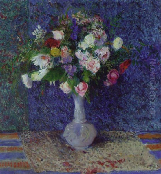 Summer Flowers Oil Painting by James Bolivar Manson