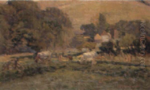 Alfriston Oil Painting by James Bolivar Manson