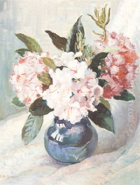 Summer Flowers Oil Painting by James Bolivar Manson